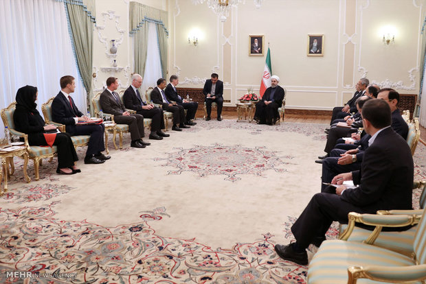 دیدار وزیر خارجه انگلیس با رییس جمهور