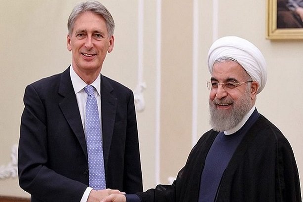 Rouhani, Hammond stress promotion of Tehran-London ties 