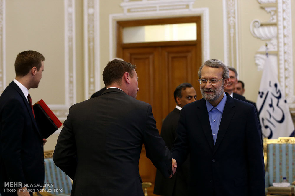 دیدار وزیر خارجه انگلیس با رئیس مجلس