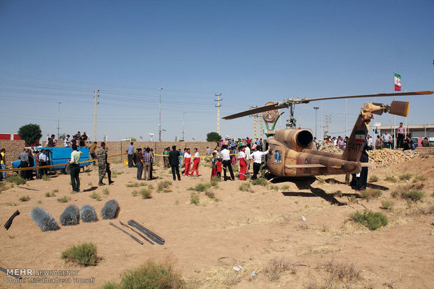 فرود اضطراری یک فروند بالگرد در استان قزوین