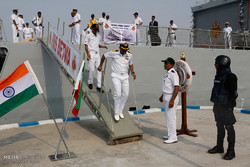 ناوگروه کشور هندوستان در منطقه یکم دریایی ارتش پهلو گرفت
