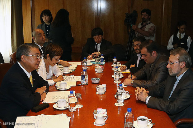 Iran, Japan parliament speakers meet