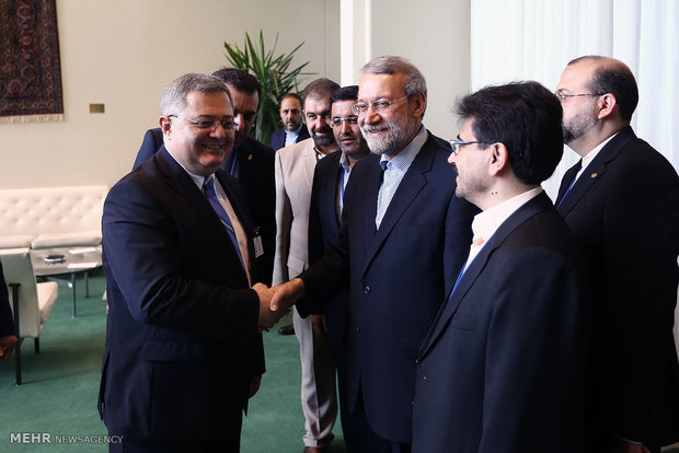  Larijani meets Georgian counterpart in New York