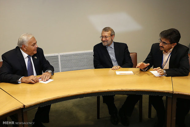   Larijani meets Azeri counterpart in New York