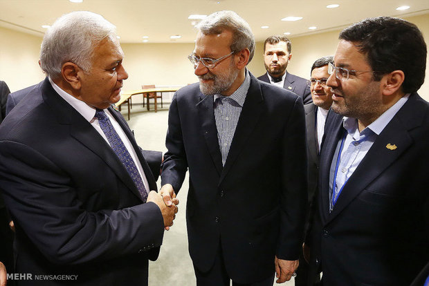   Larijani meets Azeri counterpart in New York