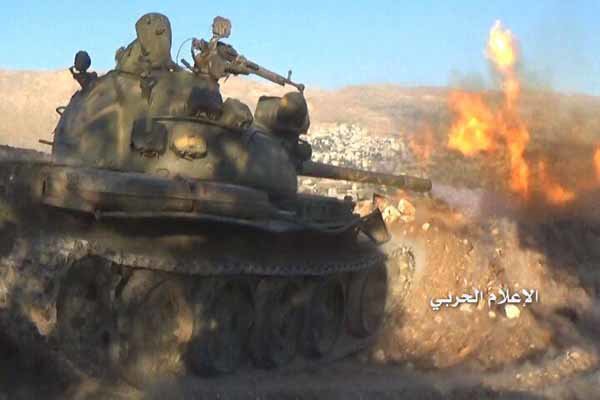 Syrian army hits terrorist bases