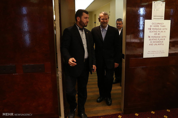 Larijani, religious leader meet in NY