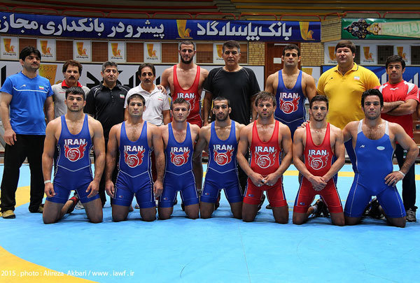 Iranian freestyle wrestlers arrive in Las Vegas