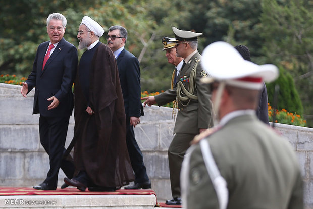 Pres. Rouhani receives Austrian counterpart