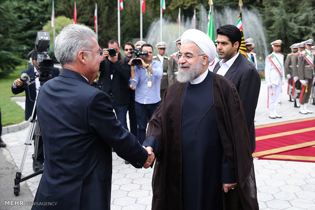 Pres. Rouhani receives Austrian counterpart