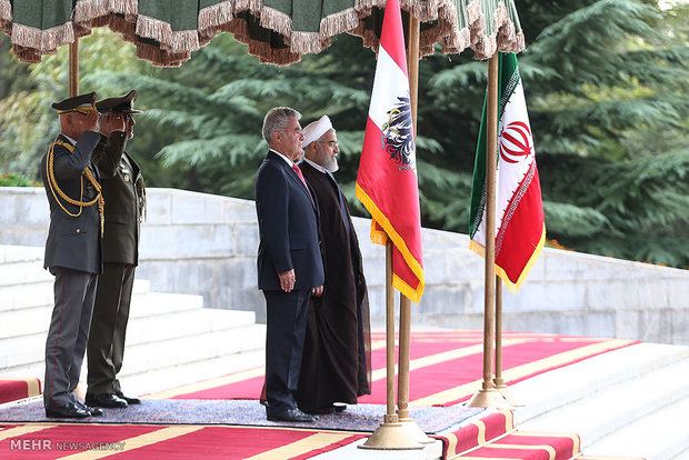 Pres. Rouhani receives Austrian counterpart