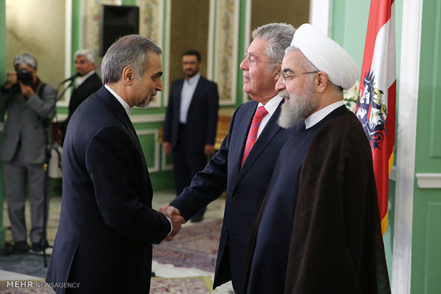 Pres. Rouhani receives Austrian counterpart