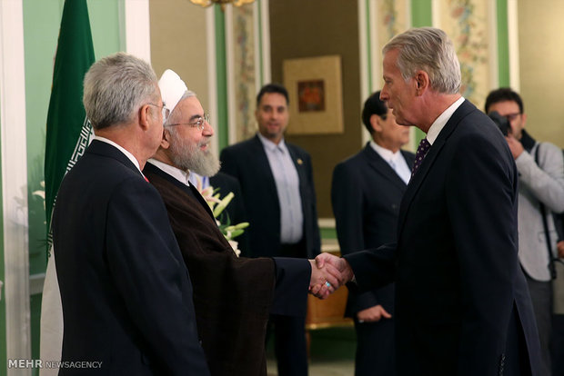 Pres. Rouhani receives Austrian counterpart