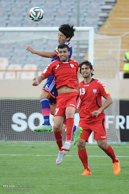 Japan, Afghanistan match in frames