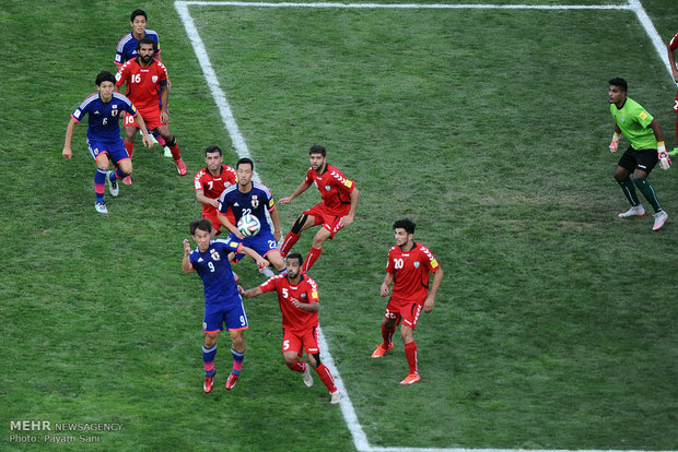 Japan, Afghanistan match in frames