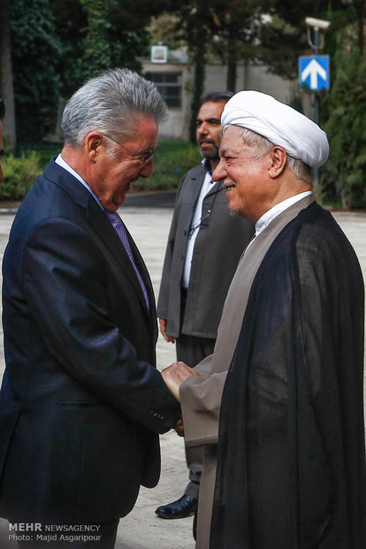 دیدار رئیس جمهور اتریش با آیت الله هاشمی رفسنجانی رئیس مجمع تشخیص مصلحت نظام