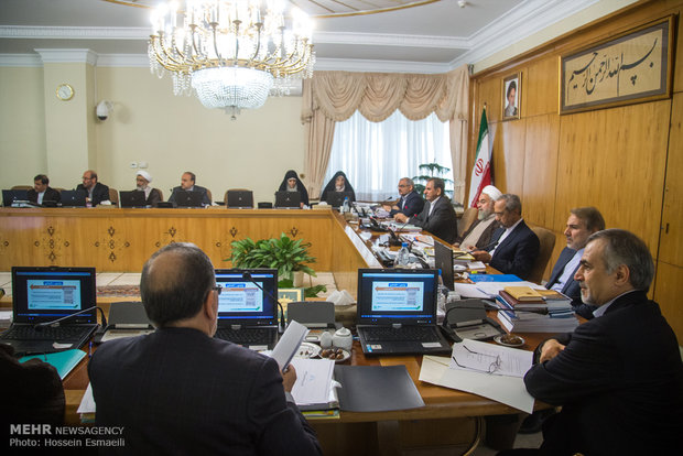 اجتماع مجلس الوزراء برئاسة الرئيس حسن روحاني