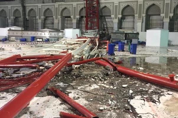 مسجدالحرام میں کرین حادثے میں 5 سعودی انجینئرنگ ذمہ دار