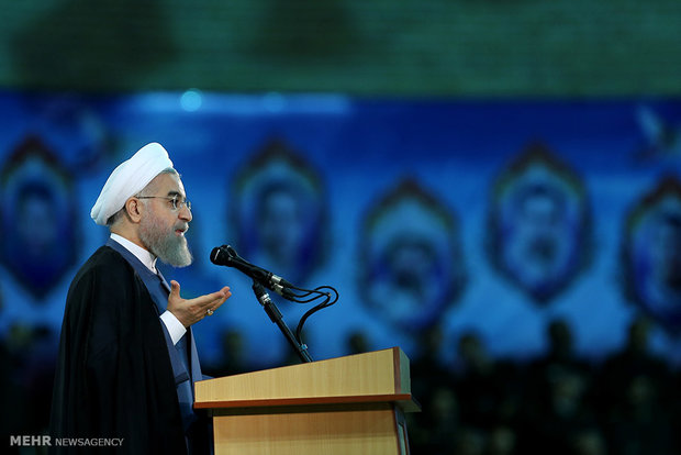 عقد المؤتمر العام لقادة الحرس الثوري بحضور الرئيس حسن روحاني