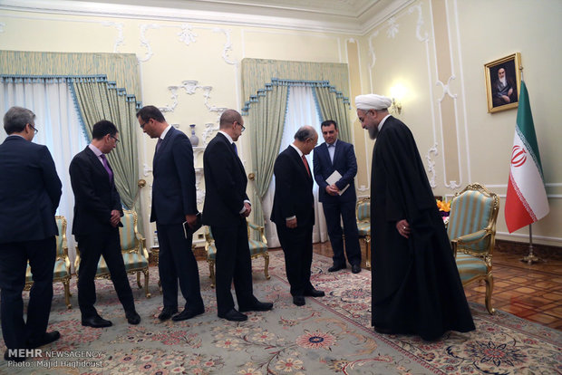 President Rouhani meets Amano