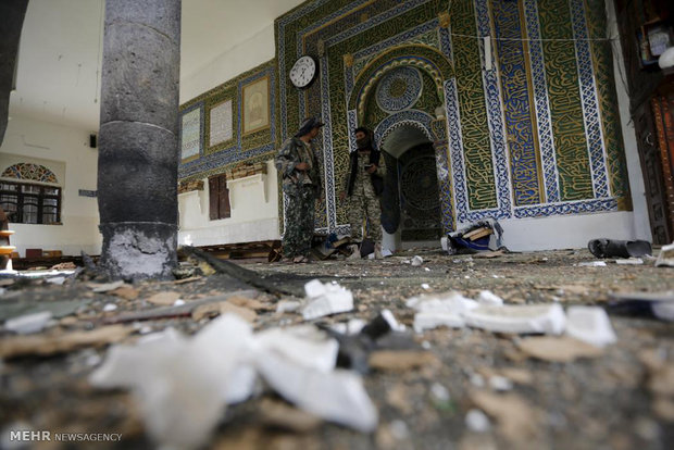 انفجار تروریستی در مسجدی در صنعا‎