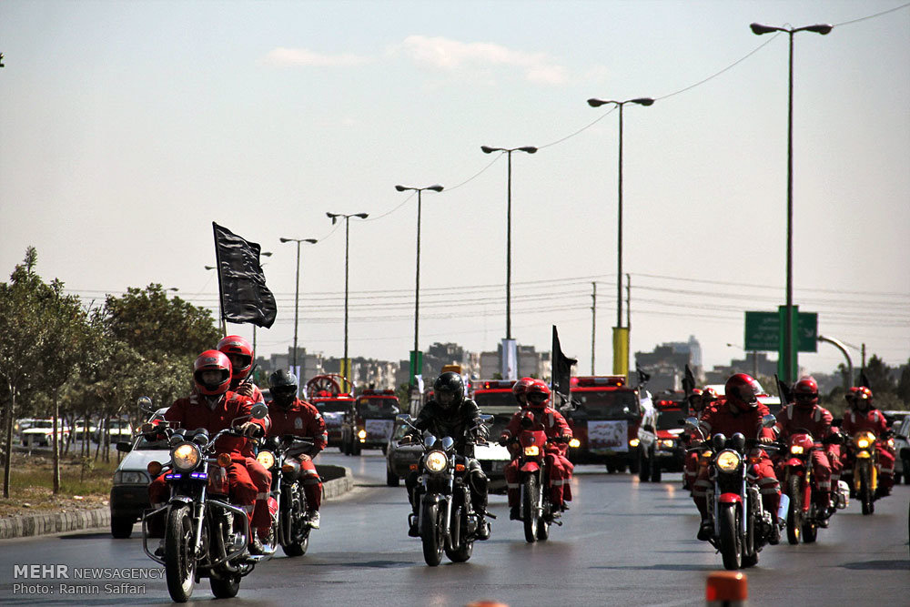 Isfahan, Mashhad firefighters go on parade