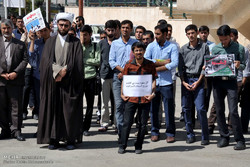 تجمع دانشجویان زاهدان در اعتراض به فاجعه منا