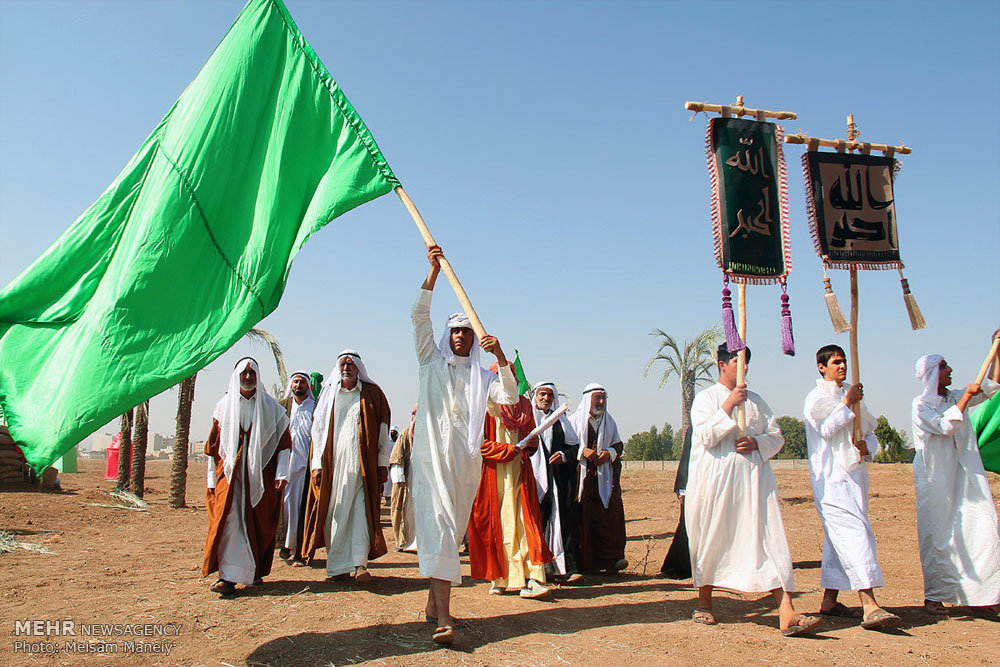 بازسازی نمادین واقعه غدیر خم در کرمانشاه