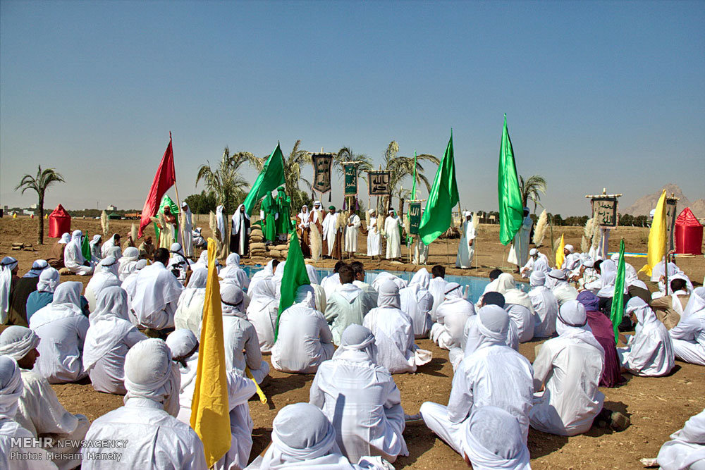 بازسازی نمادین واقعه غدیر خم در کرمانشاه