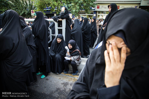 تشییع پیکر جانباختگان فاجعه منا در تهران