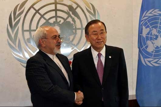 Zarif meets UN chief in NY