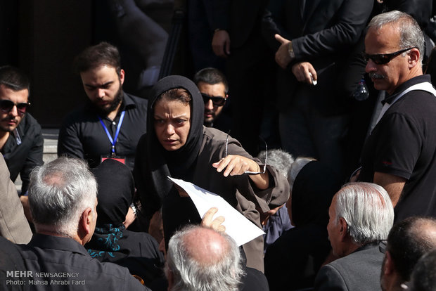 Homa Rousta’s funeral ceremony 