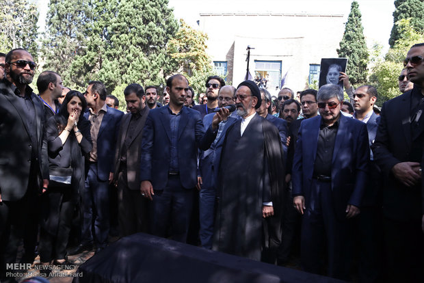 Homa Rousta’s funeral ceremony 