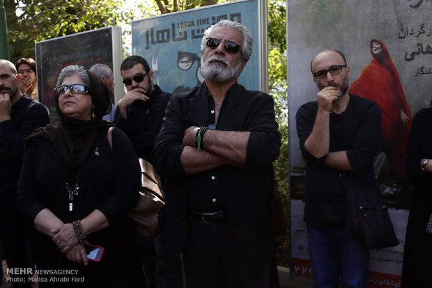 Homa Rousta’s funeral ceremony 