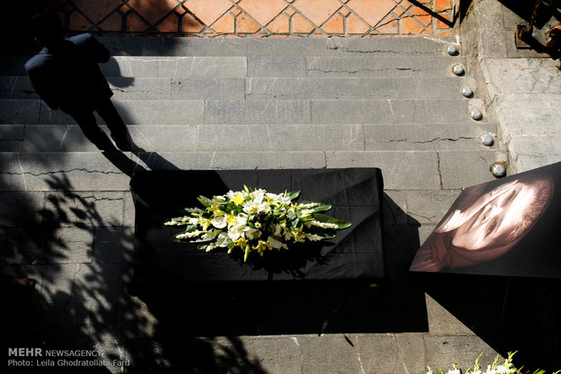 Homa Rousta’s funeral ceremony 