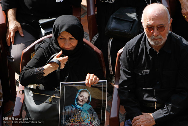 Homa Rousta’s funeral ceremony 