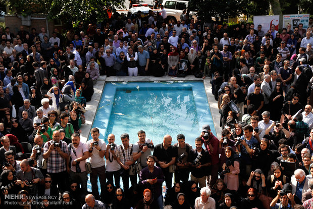 Homa Rousta’s funeral ceremony 