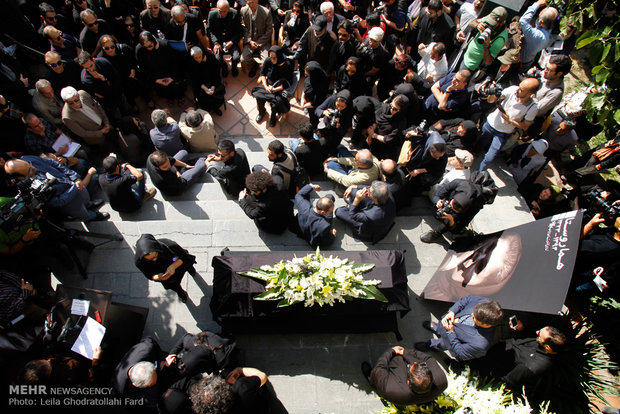 Homa Rousta’s funeral ceremony 