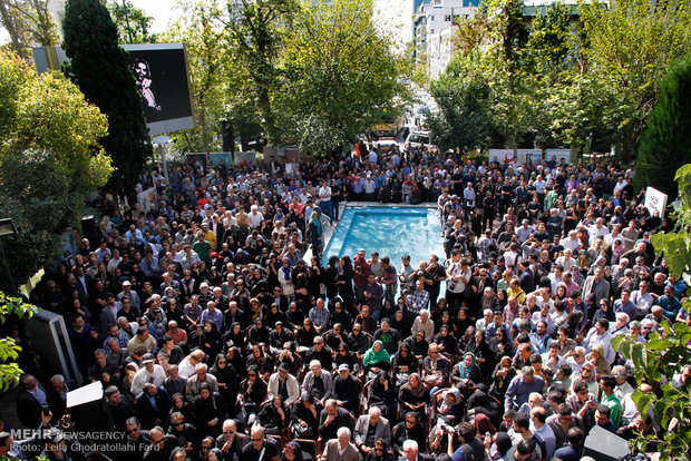 Homa Rousta’s funeral ceremony 