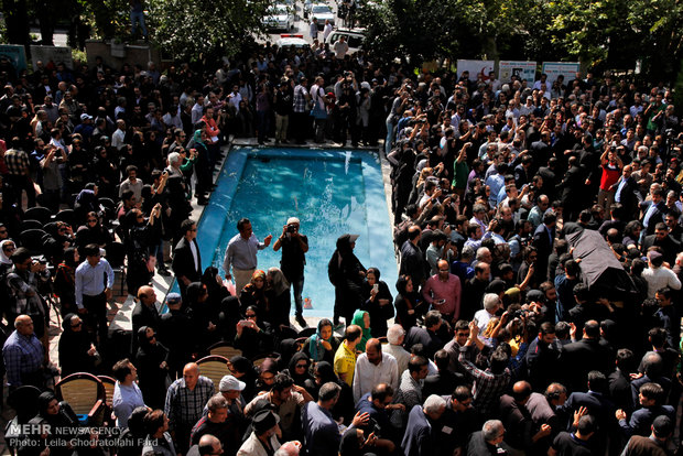 Homa Rousta’s funeral ceremony 