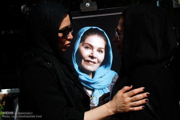 Homa Rousta’s funeral ceremony 