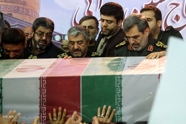 تشييع جثمان الشهيد العميد حسين همداني 