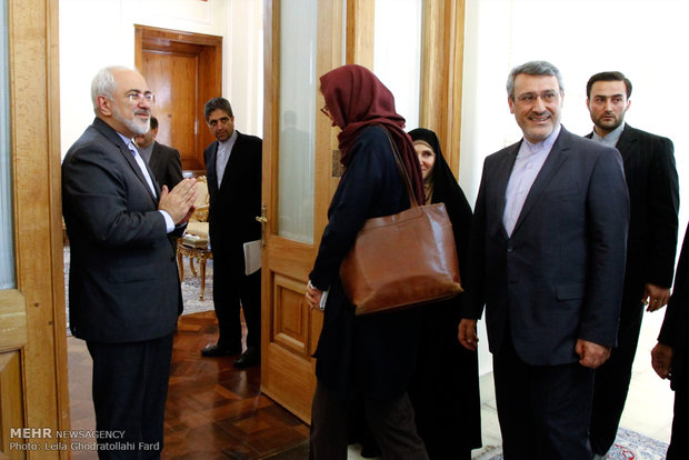 Zarif meets Ján Kubiš