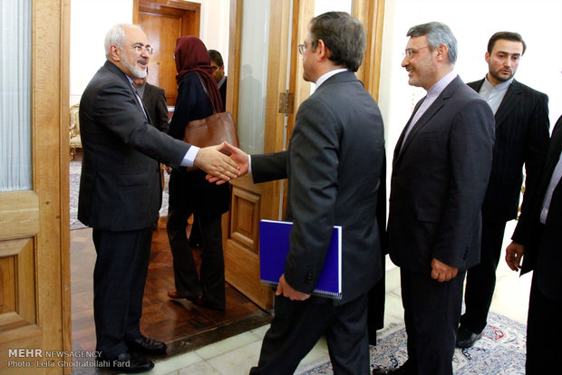 Zarif meets Ján Kubiš