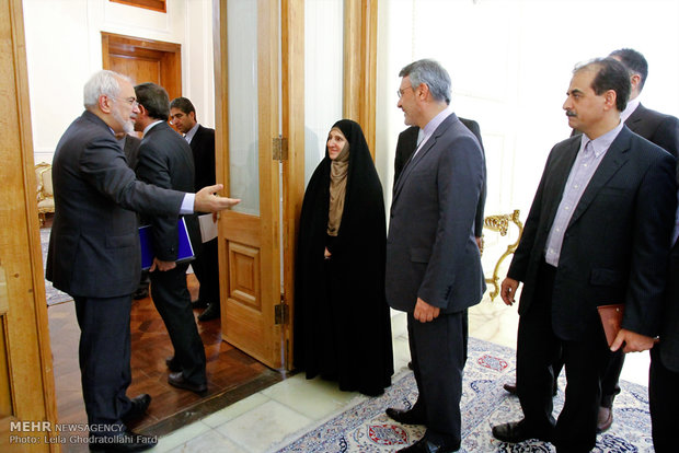 Zarif meets Ján Kubiš