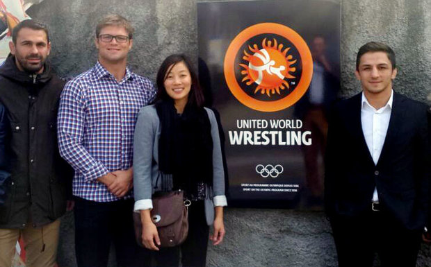 Champion wrestler attends Global Union’s Athletes’ Commission