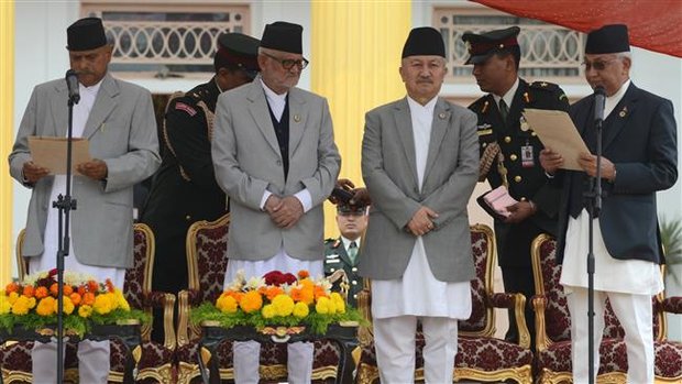 President of Nepal sworn-in new prime minister 