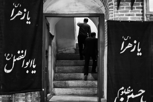 Historical Bazaar of Tabriz in black