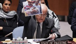 مندوب فلسطين بمجلس الامن  يطالب بالتدخل السریع