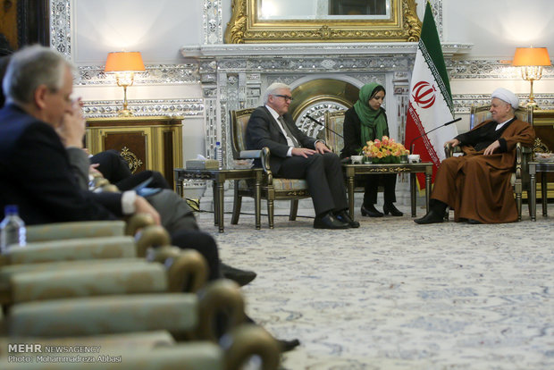 Rafsanjani, Steinmeier meet in Tehran